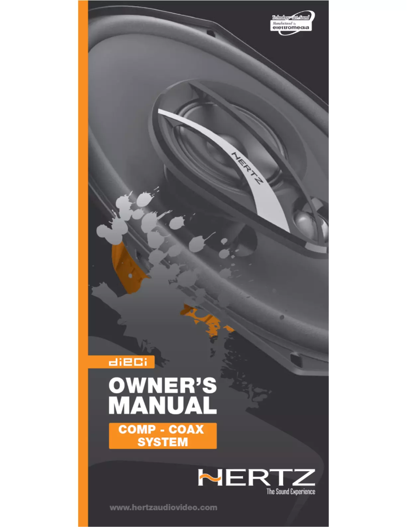 Page 1 de la notice Mode d'emploi Hertz Dieci DCX 570.3