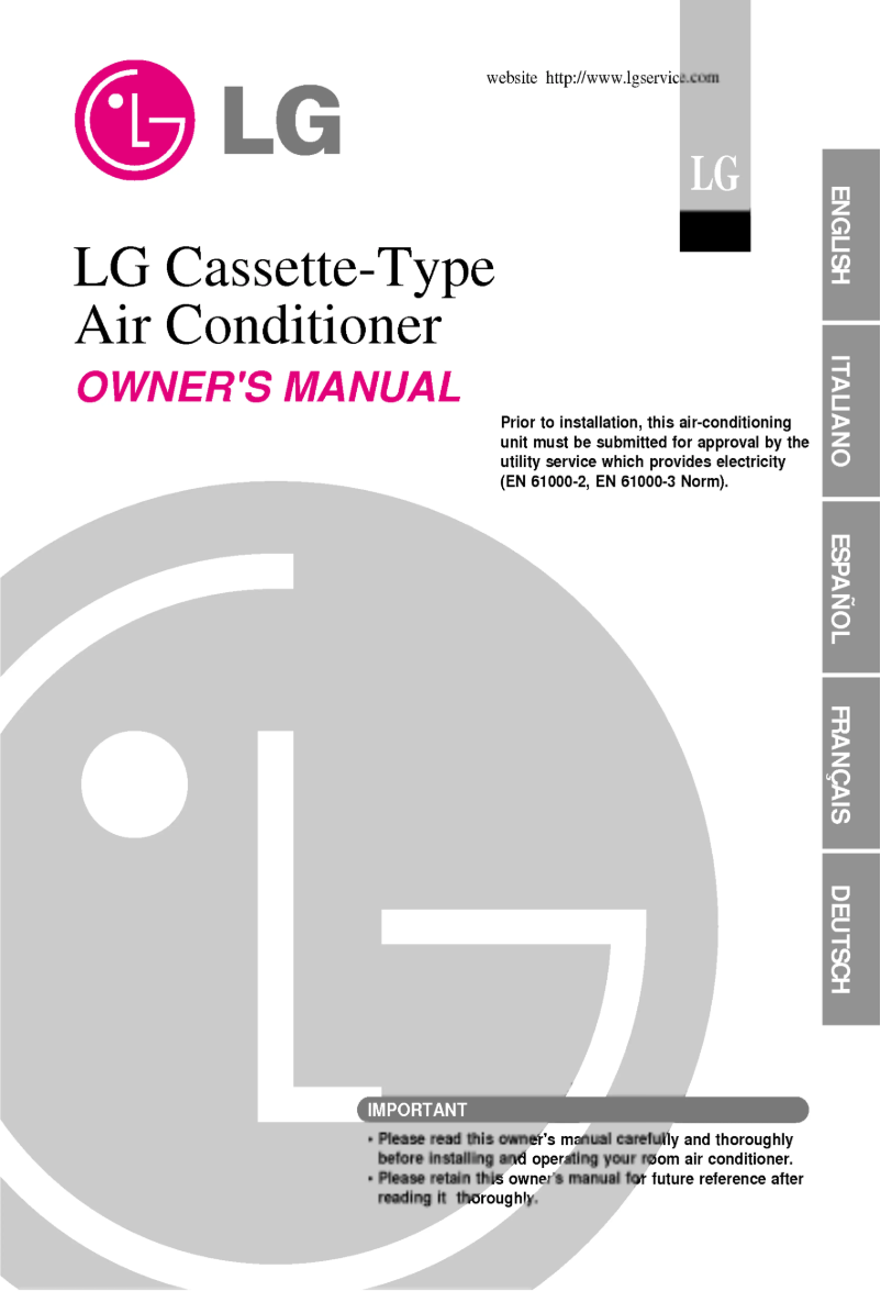Page n°1 - Manuel utilisateur LG UT24