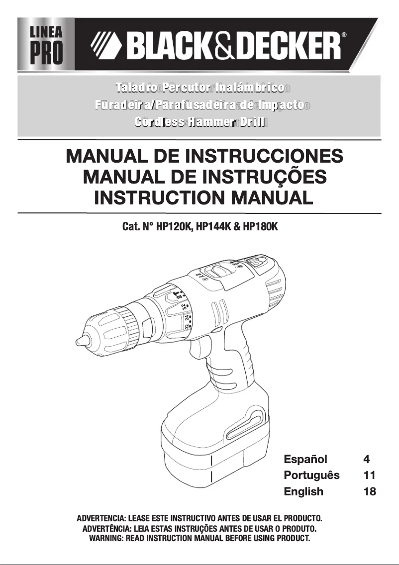 Image de la première page du manuel de l'appareil HP120K