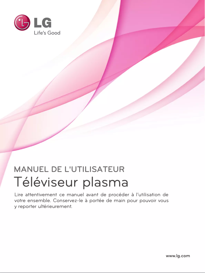 Page 1 de la notice Manuel utilisateur LG 50PK760R
