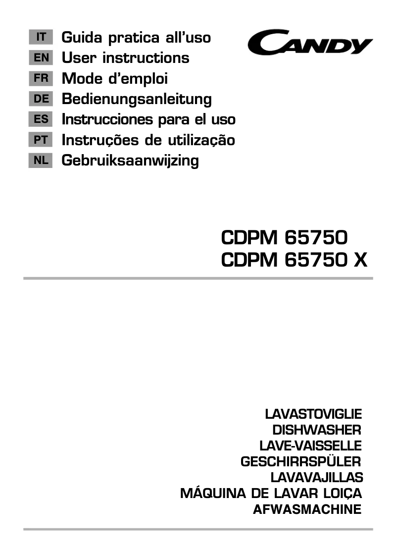 Image de la première page du manuel de l'appareil CDPM 65750