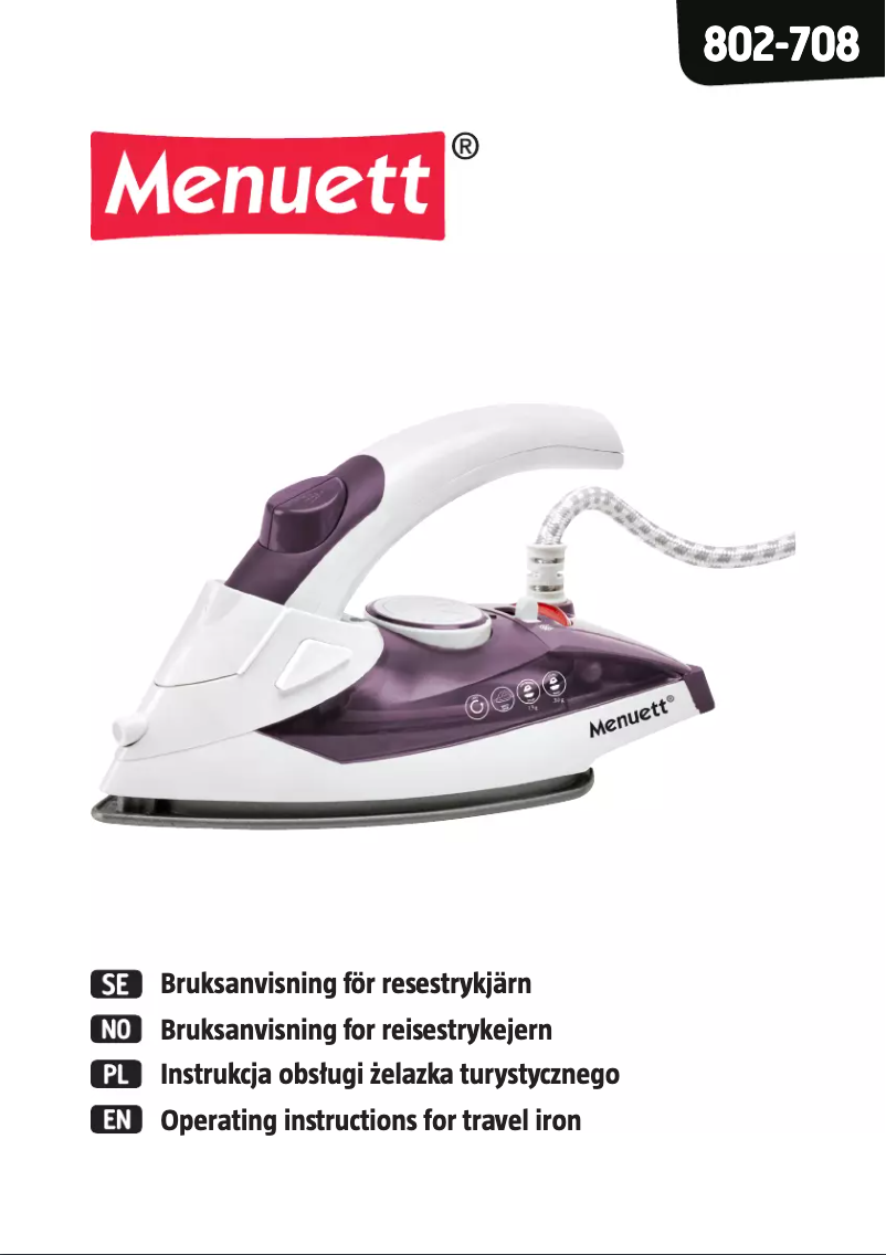 Image de la première page du manuel de l'appareil 802-708