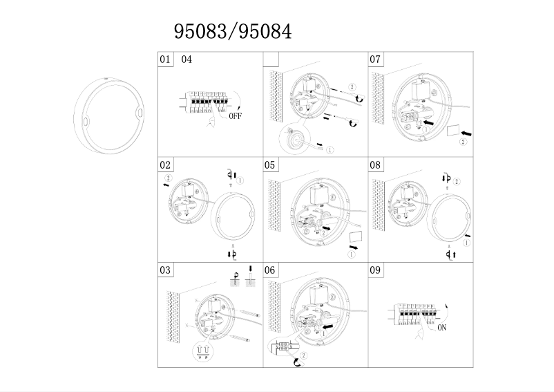 Page 1 de la notice Manuel utilisateur Eglo Alfena-R