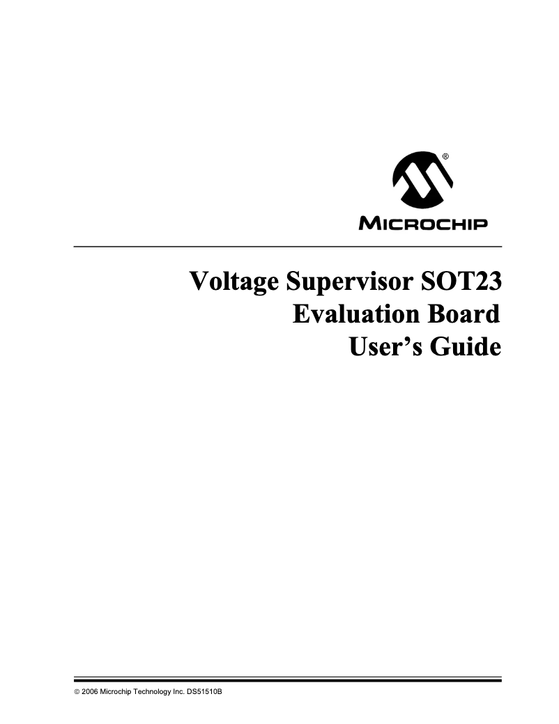 Page 1 de la notice Manuel utilisateur Microchip TC51