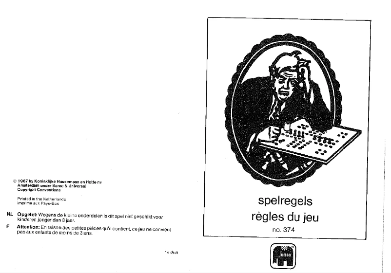 Page 1 de la notice Manuel utilisateur Jumbo Dice Machine