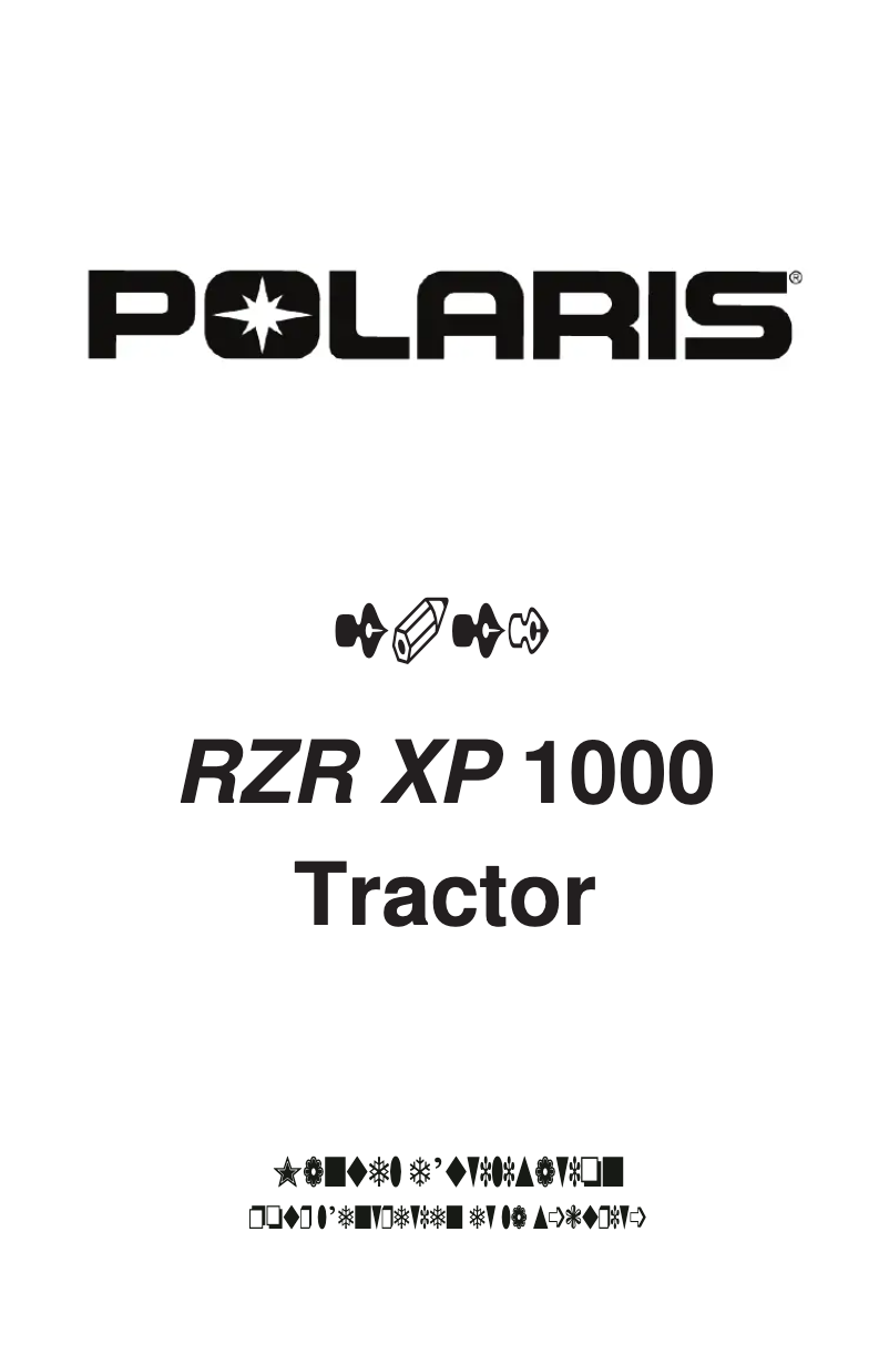 Página 1 del manual Manual de usuario Polaris RZR XP 1000 (2021)