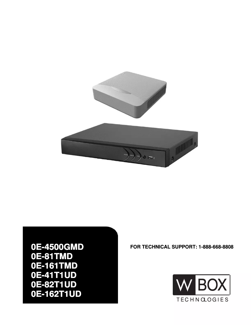 Página 1 del manual Manual de usuario W Box 0E-4500GMD