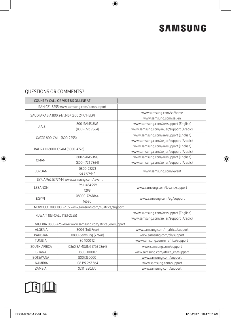 Page 1 de la notice Manuel utilisateur Samsung AR13MQFHPWK