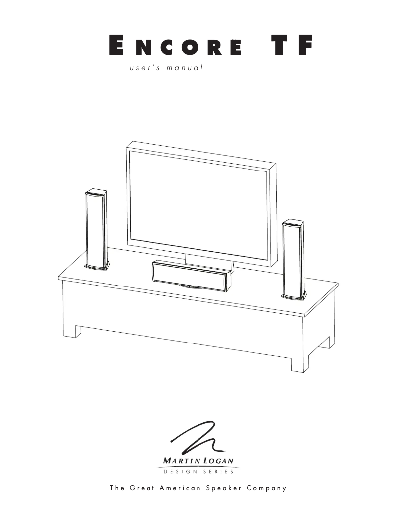 Image de la première page du manuel de l'appareil Encore TF