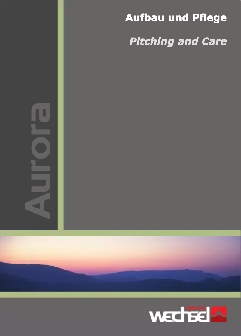 Página 1 del manual Manual de usuario Wechsel Aurora 2