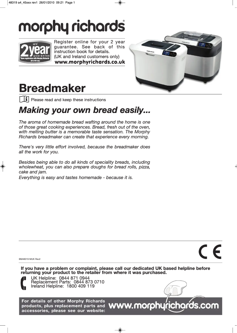 Image de la première page du manuel de l'appareil 48320