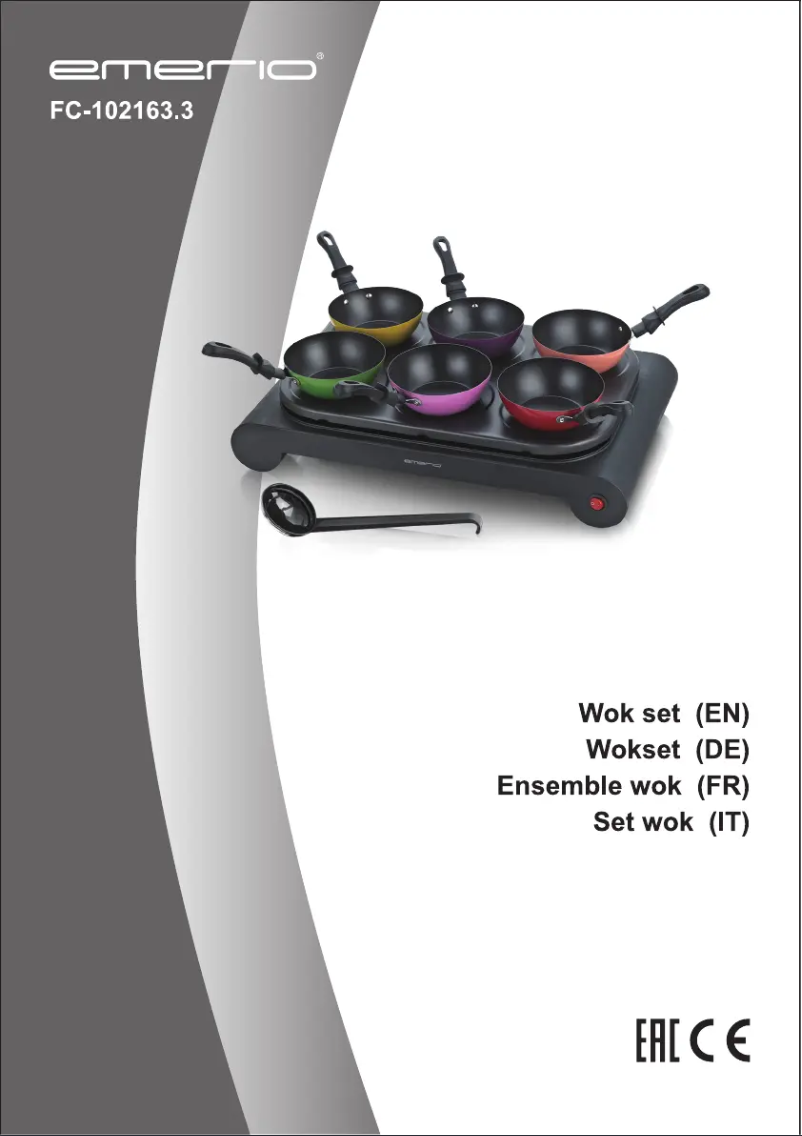 Page n°1 - Manuel utilisateur Emerio FC-102163.3