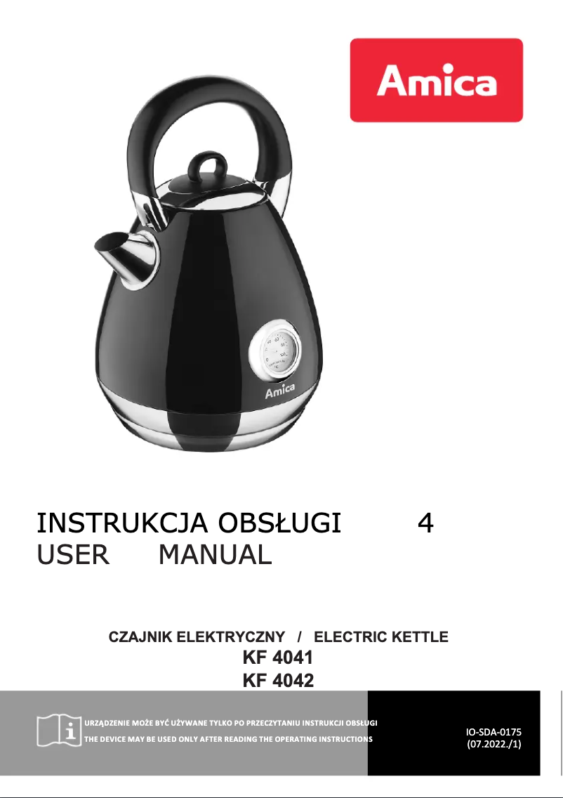 Page n°1 - Manuel utilisateur Amica KF4042