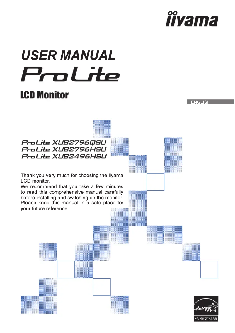 Página 1 del manual Manual de usuario Iiyama ProLite XUB2796HSU-B1