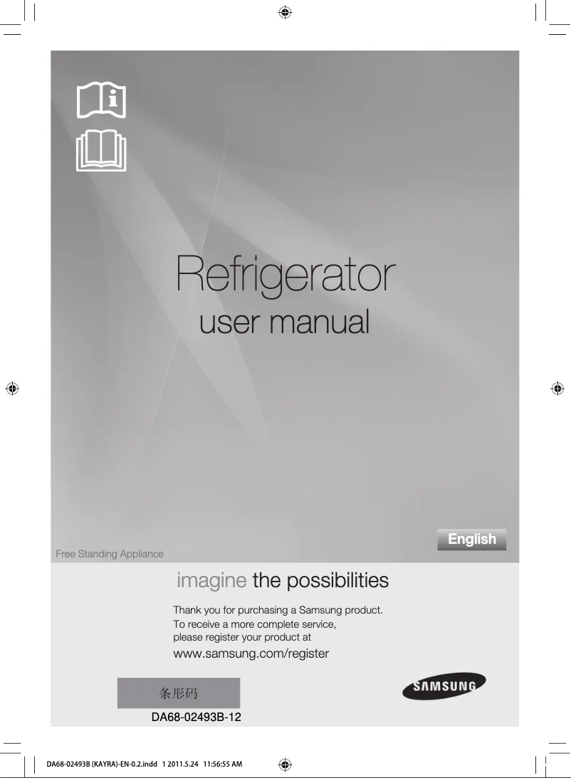 Página 1 del manual Manual de usuario Samsung RT45H5809SL