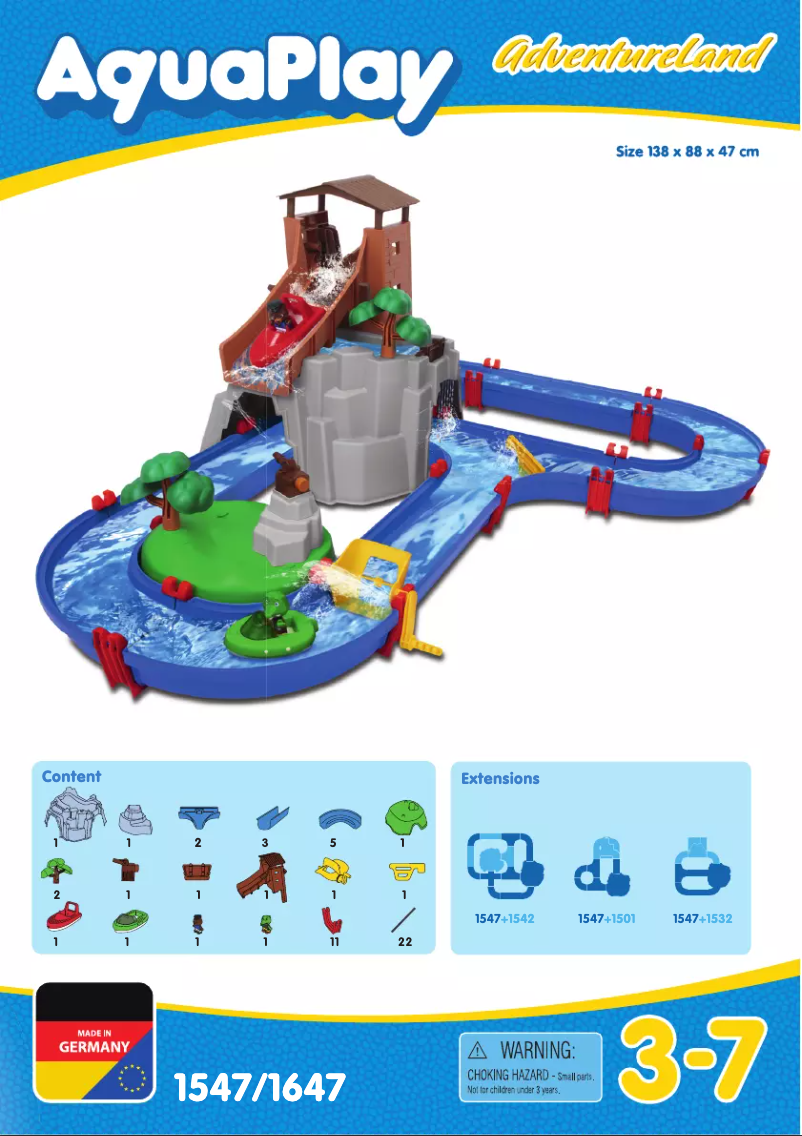 Image de la première page du manuel de l'appareil AdventureLand 1547