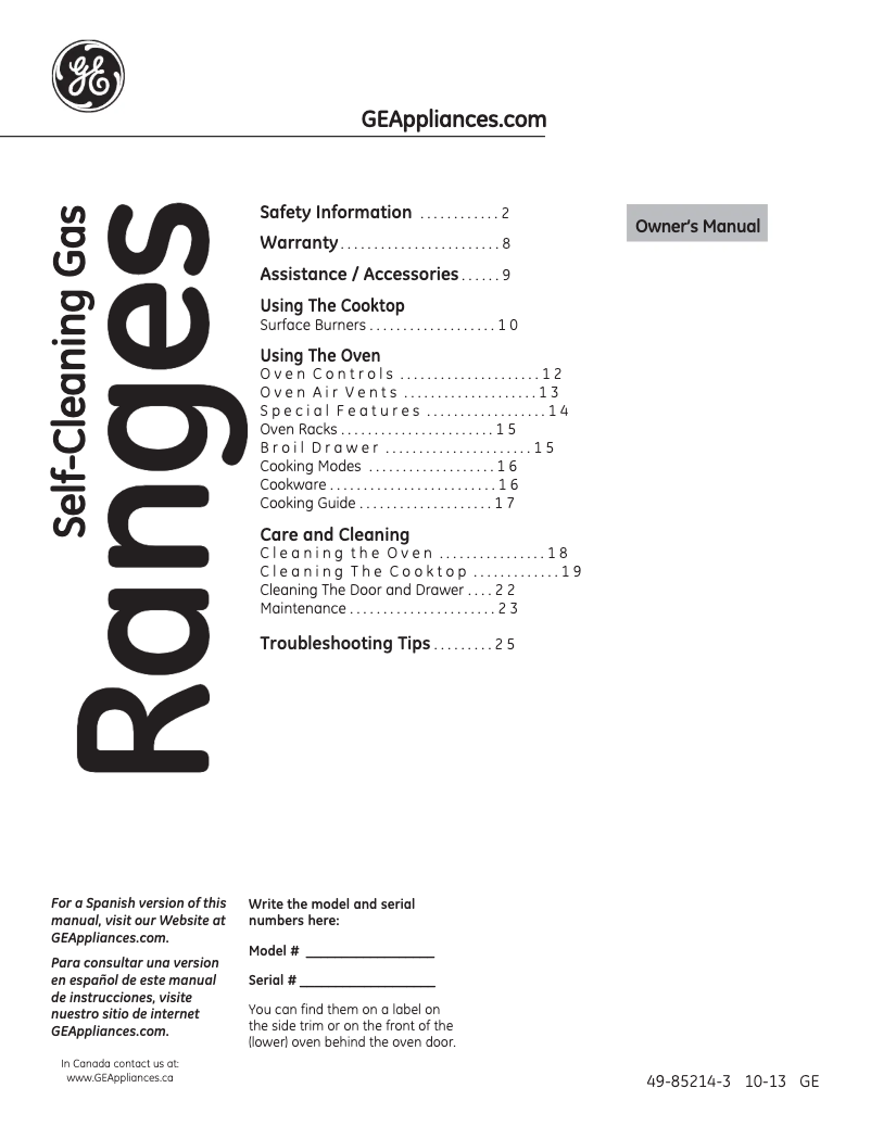 Page n°1 - Manuel d'utilisation et d'entretien Hotpoint RGB790DETBB