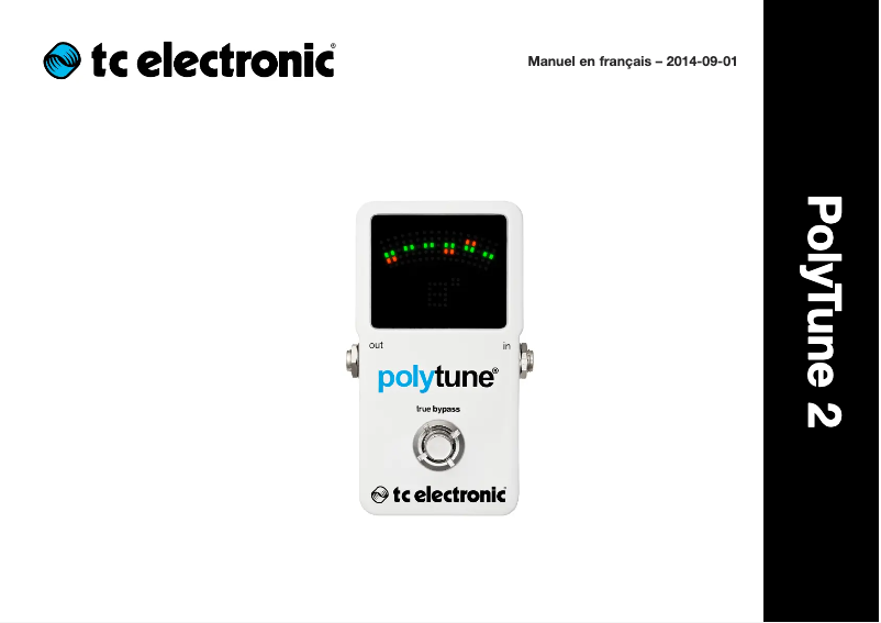 Image de la première page du manuel de l'appareil PolyTune 2