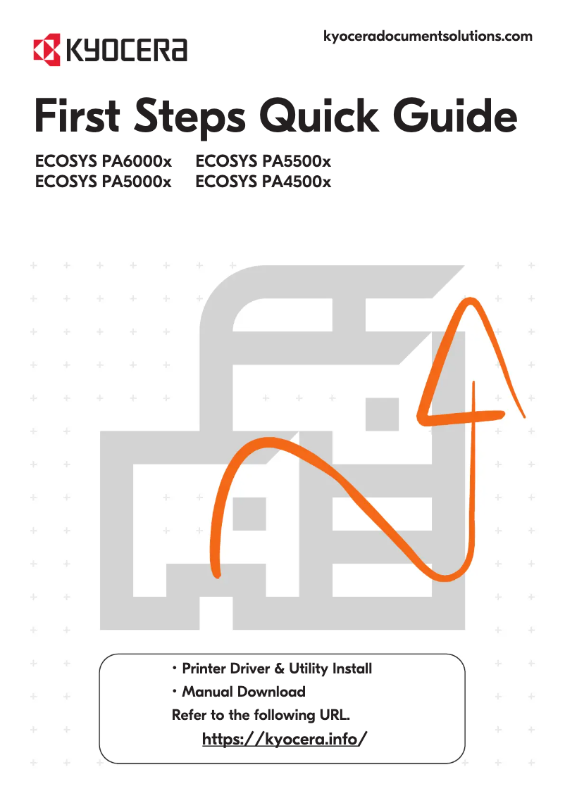 Image de la première page du manuel de l'appareil ECOSYS PA5500x