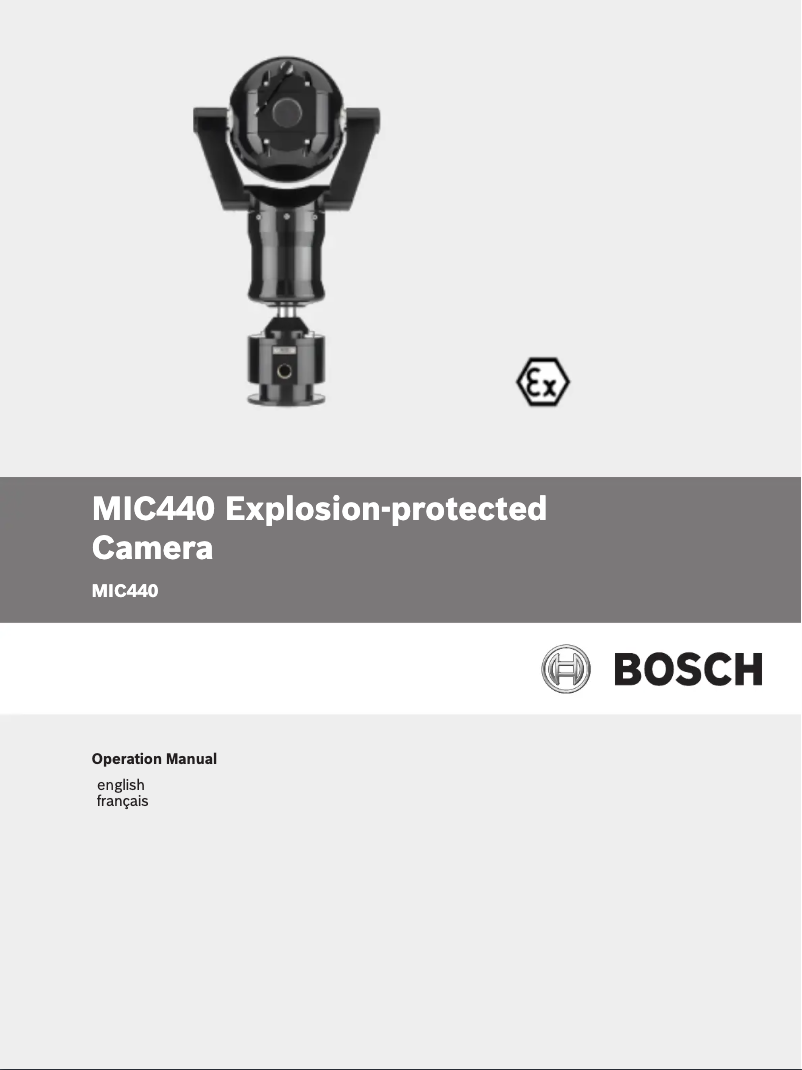Page 1 of the manual User Manual Bosch MIC400