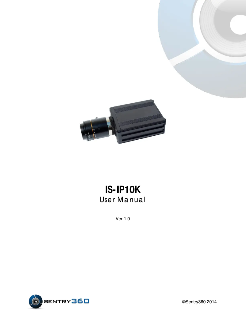 Page n°1 - Manuel utilisateur Sentry360 IS-IP10K