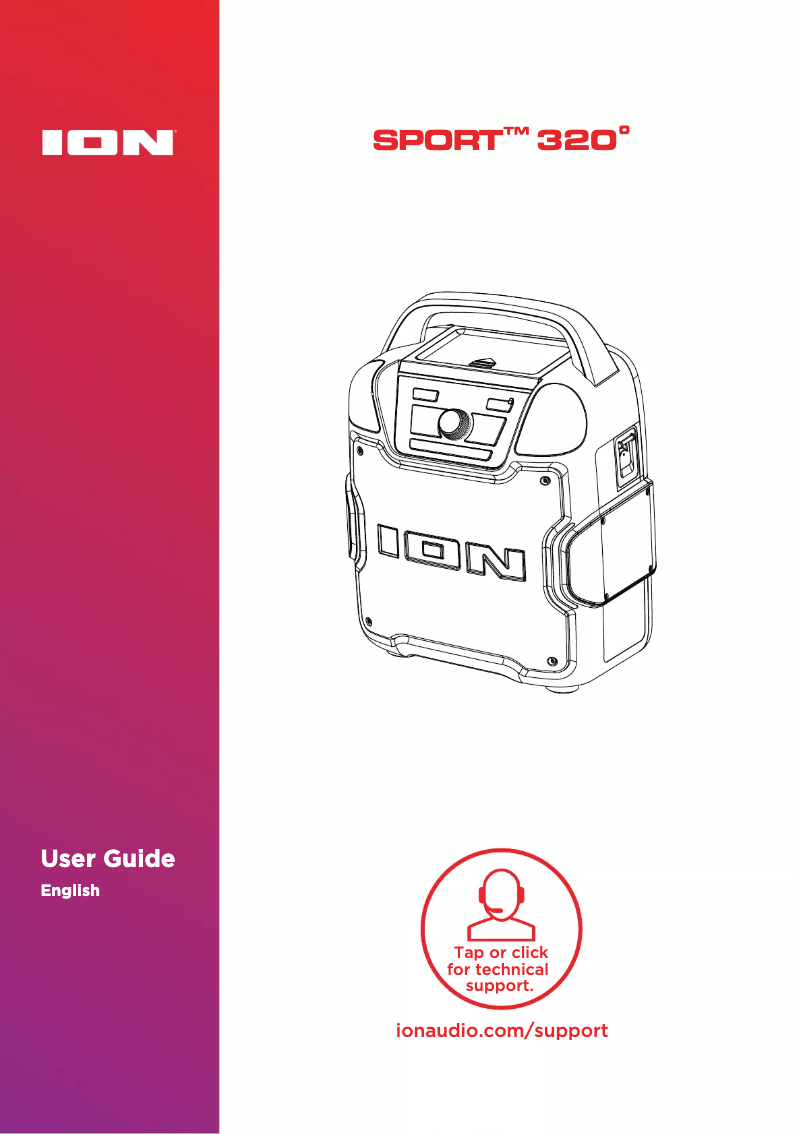 Page n°1 - Manuel utilisateur ION Sport 320