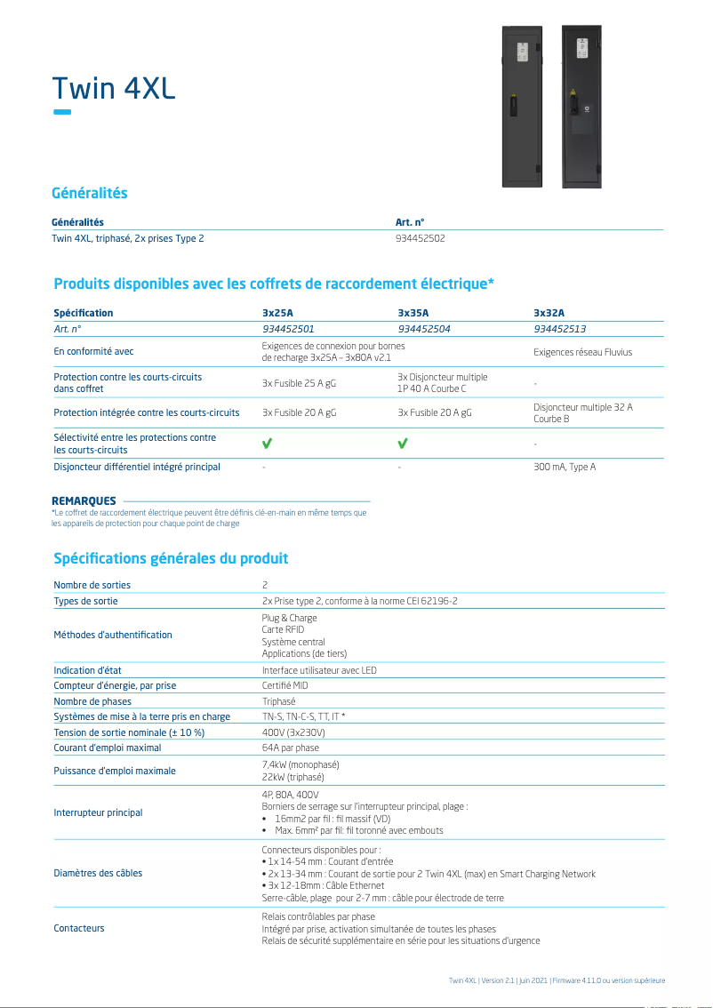 Page 1 de la notice Guide d'installation Alfen Twin 4XL