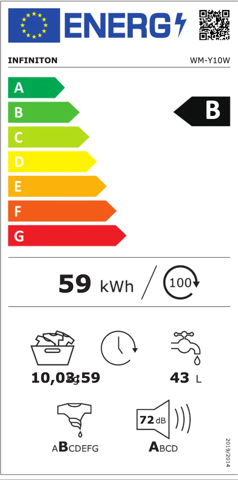 Page n°1 - Manuel utilisateur Infiniton WM-Y10W