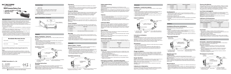 Página 1 del manual Manual de usuario Nitecore 18650