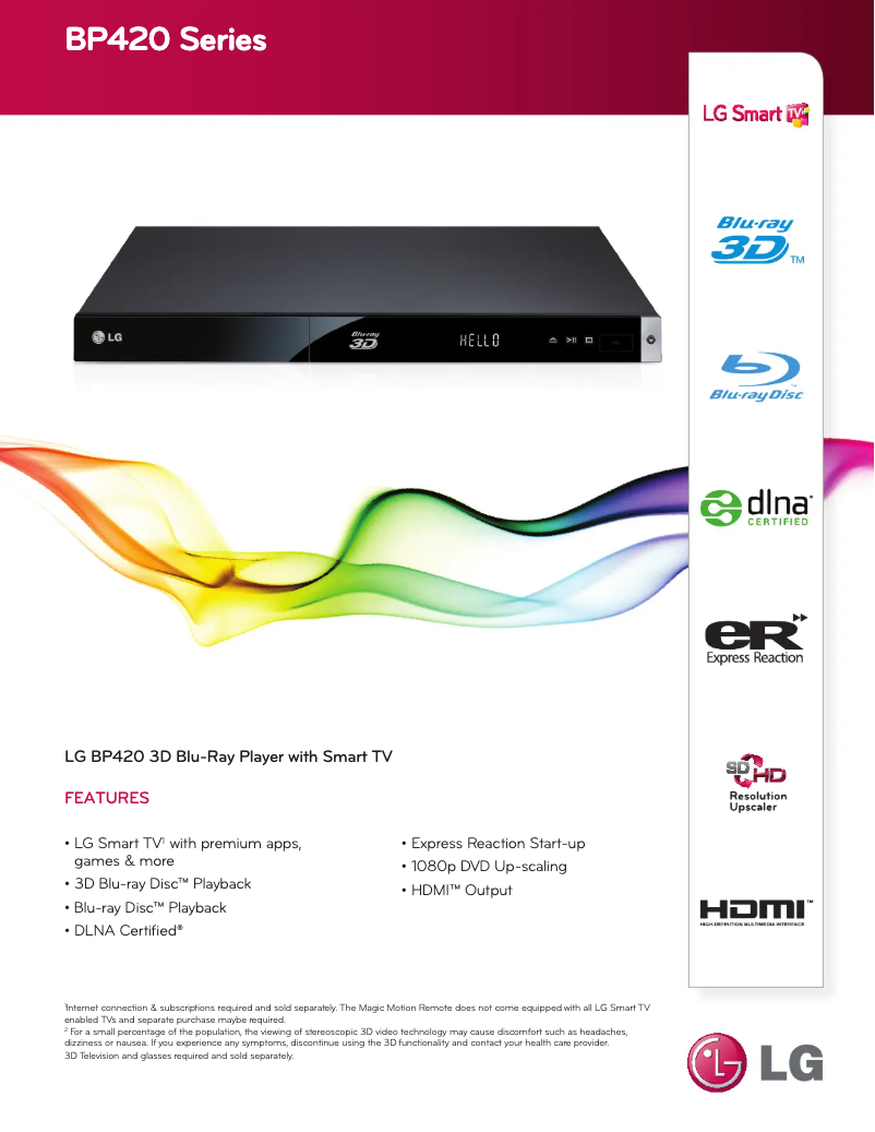 Imagen de la primera página del manual del dispositivo Smart BP420