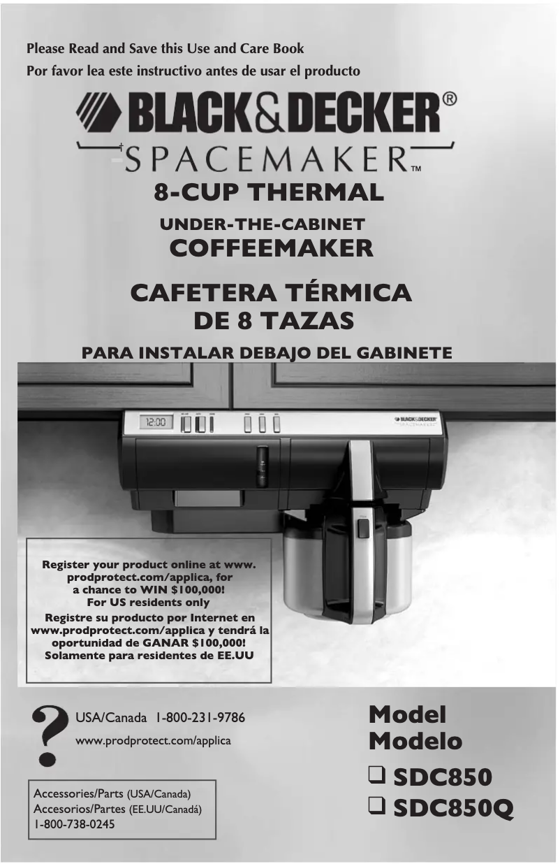 Page 1 de la notice Manuel utilisateur Black & Decker SDC850Q