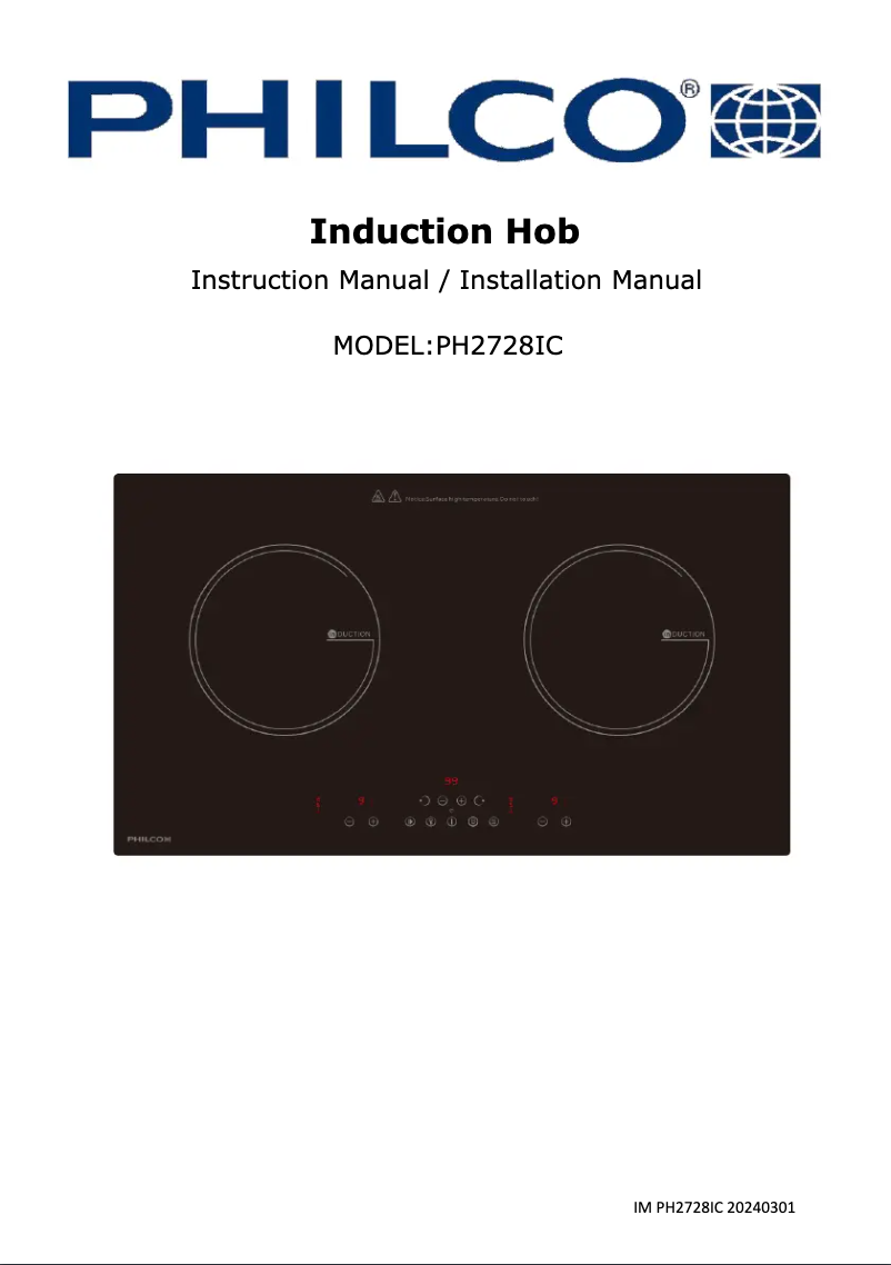 Page n°1 - Manuel utilisateur Philco PH2728IC