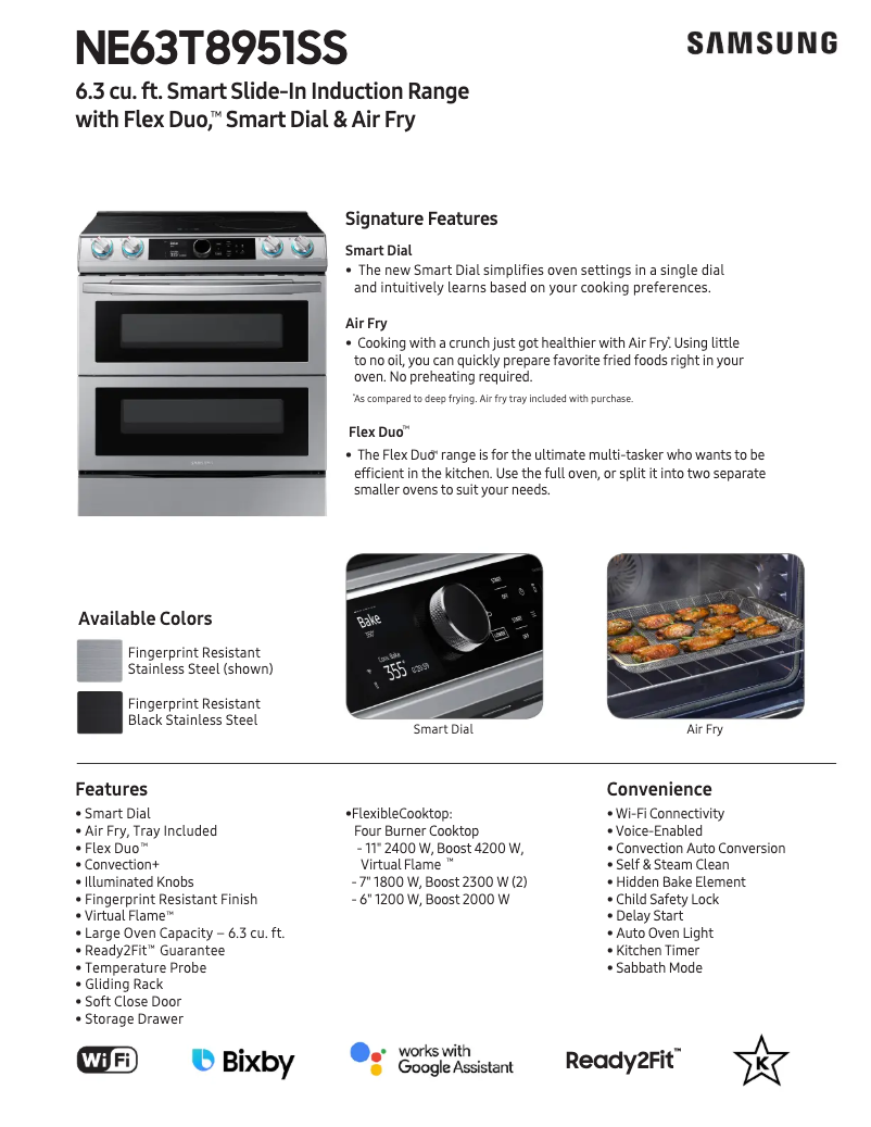 Image de la première page du manuel de l'appareil NE63T8951SS