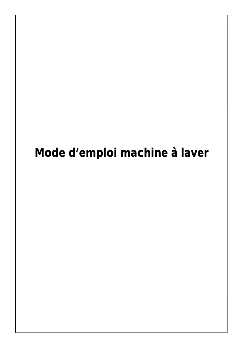 Image de la première page du manuel de l'appareil CL1006TRS