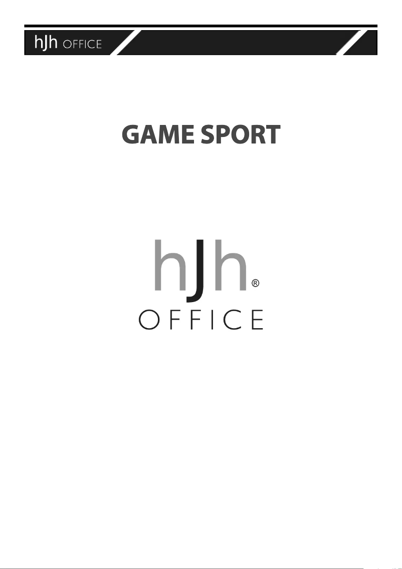 Page 1 de la notice Manuel utilisateur HJH Office Racer Sport