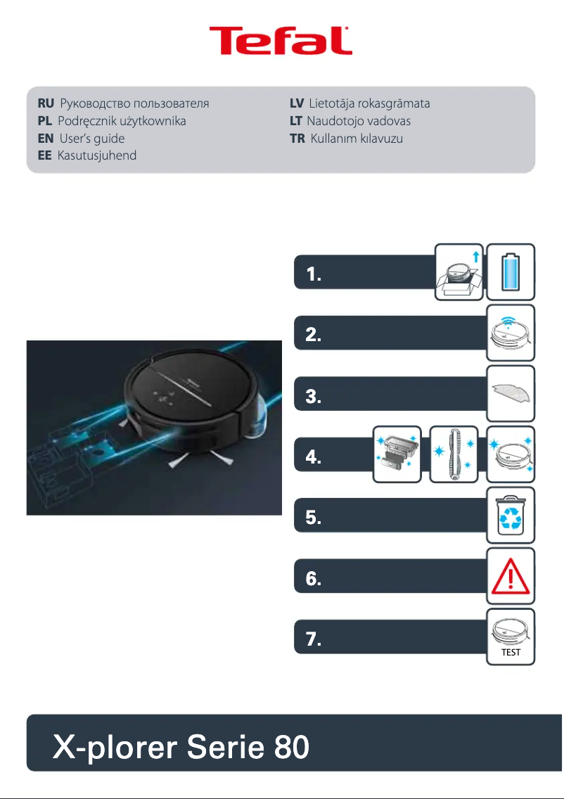 Page 1 de la notice Manuel utilisateur Tefal Explorer Serie 80 RG7765