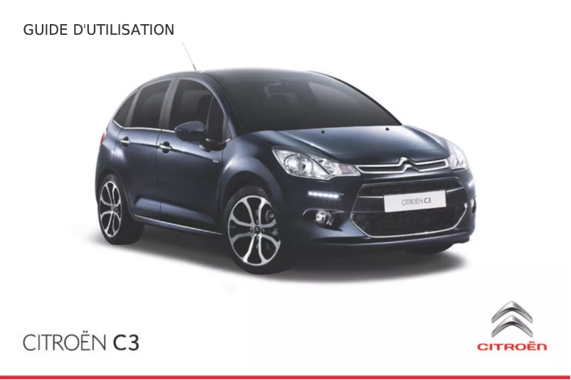 Page 1 de la notice Manuel utilisateur Citroën C3 (2015)