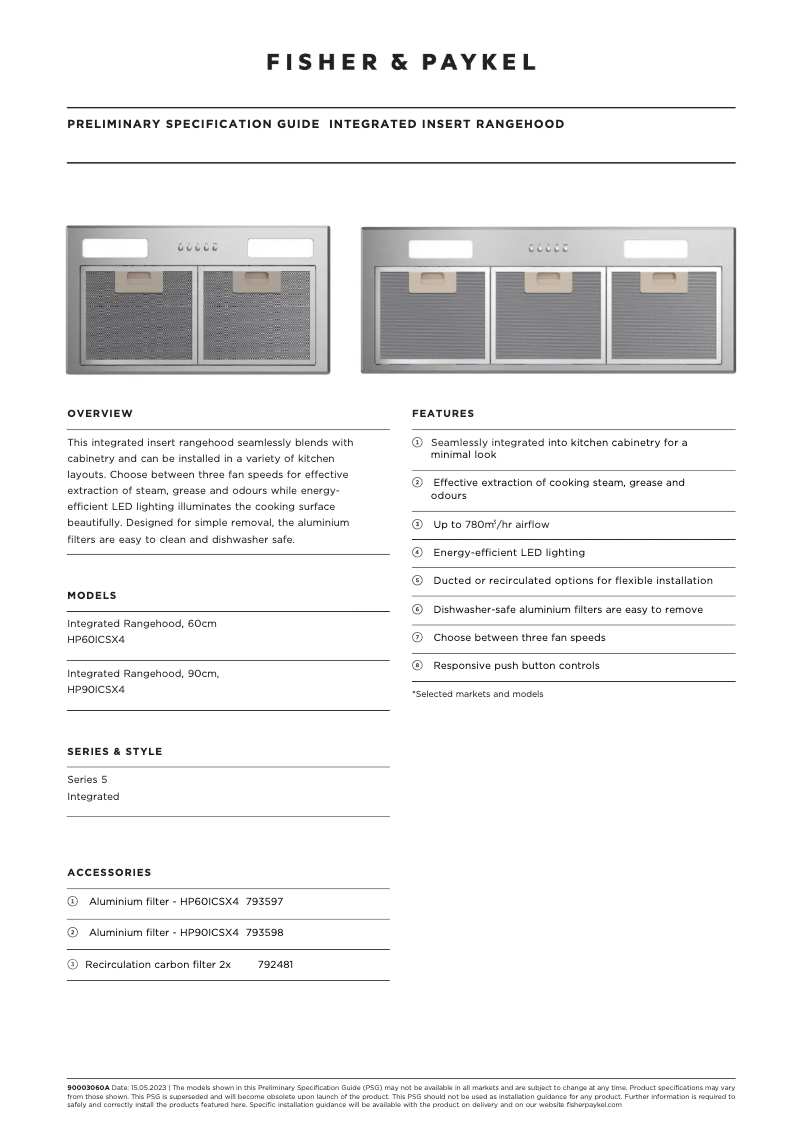 Image de la première page du manuel de l'appareil HP90ICSX4
