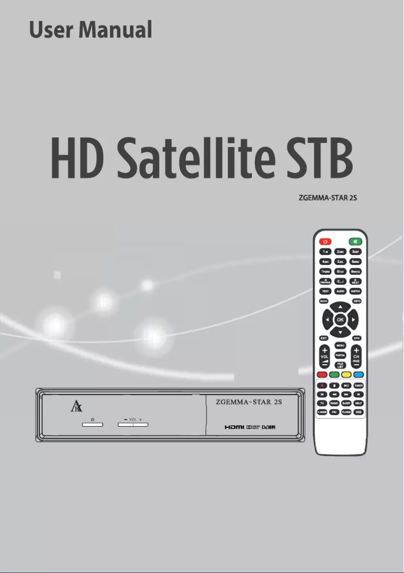 Página 1 del manual Manual de usuario Zgemma Star 2S