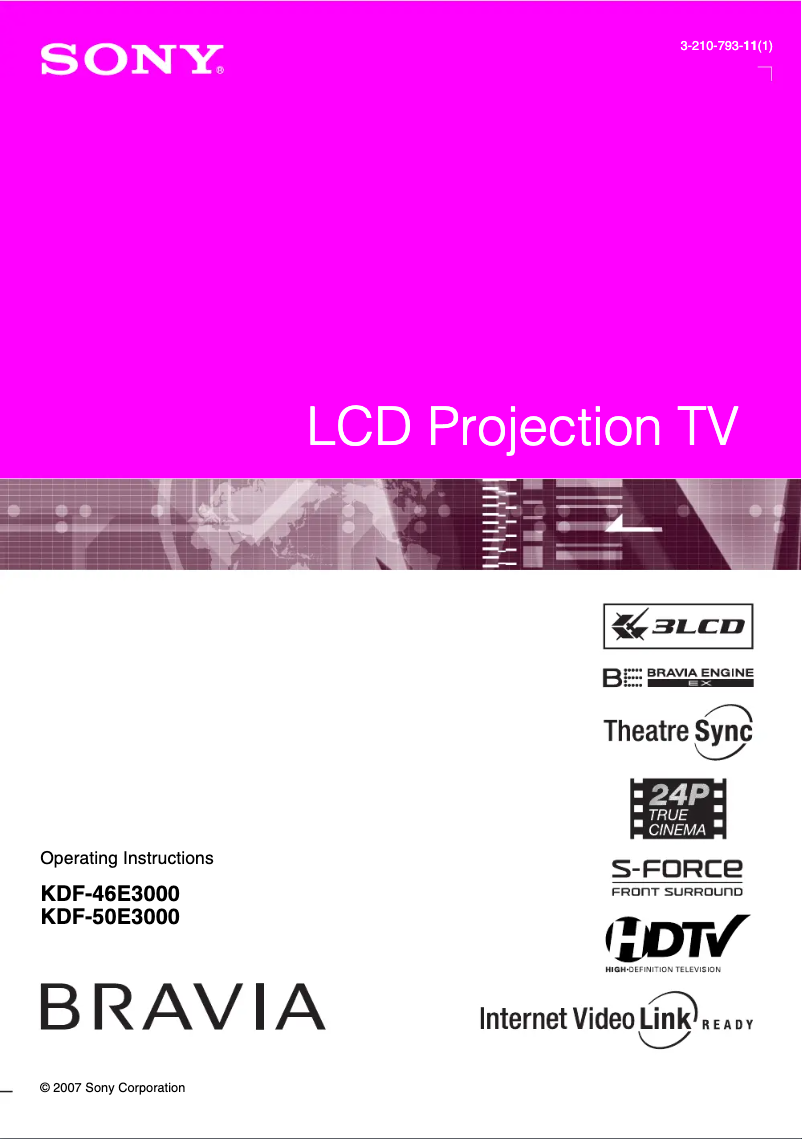 Image de la première page du manuel de l'appareil KDF-46E3000