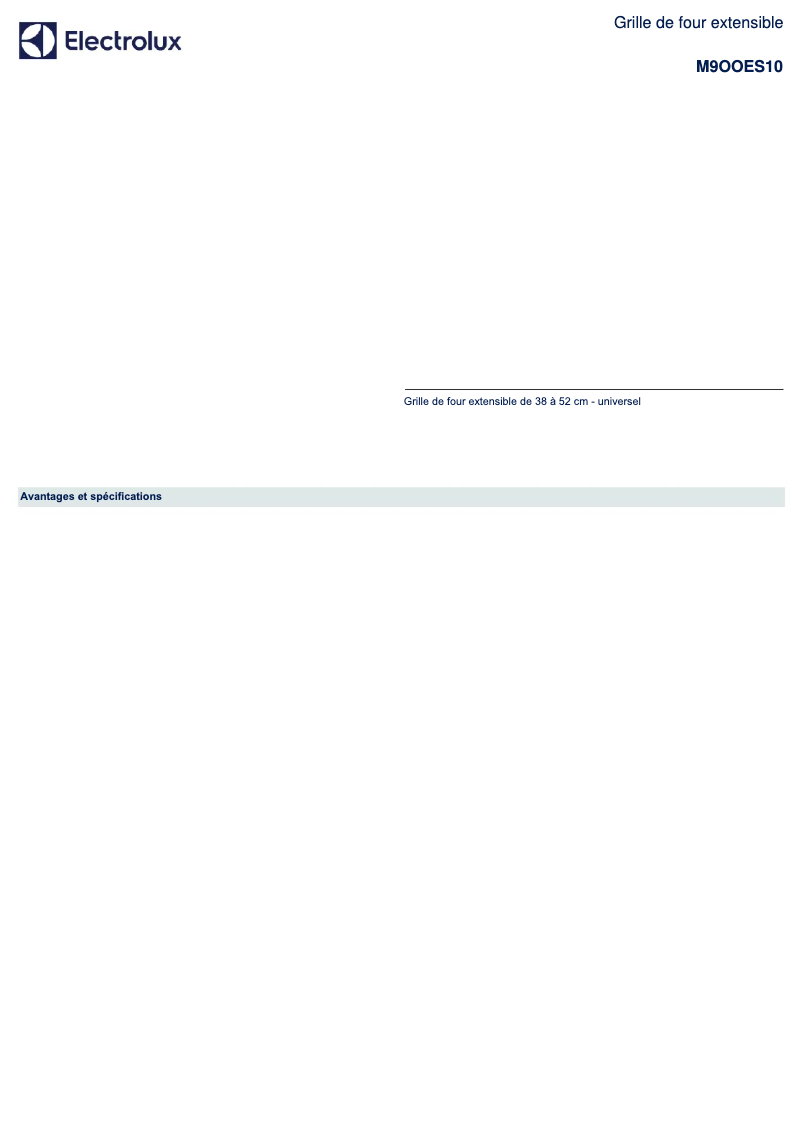 Página 1 del manual Manual de usuario AEG M9OOES10