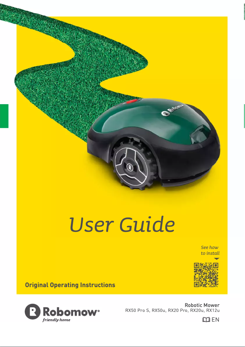 Page 1 de la notice Manuel utilisateur Robomow RX50U