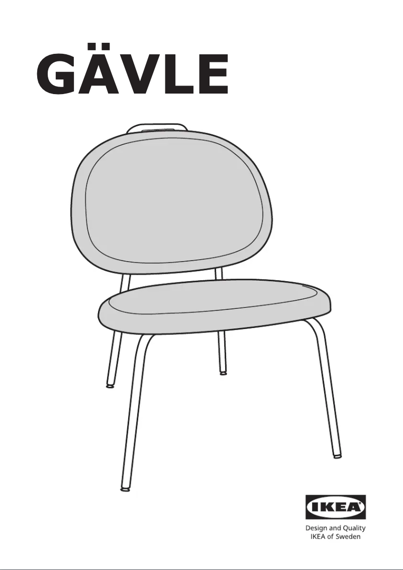 Page 1 de la notice Manuel utilisateur Ikea GÄVLE 305.888.43