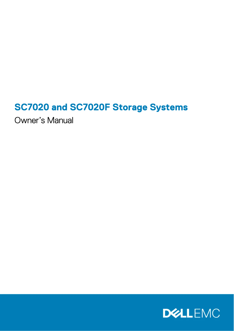 Page 1 de la notice Manuel utilisateur Dell SC7020