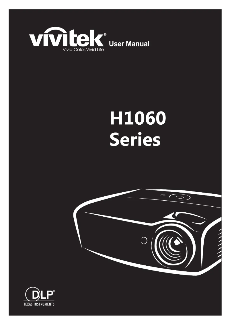 Page 1 de la notice Manuel utilisateur Vivitek H1060