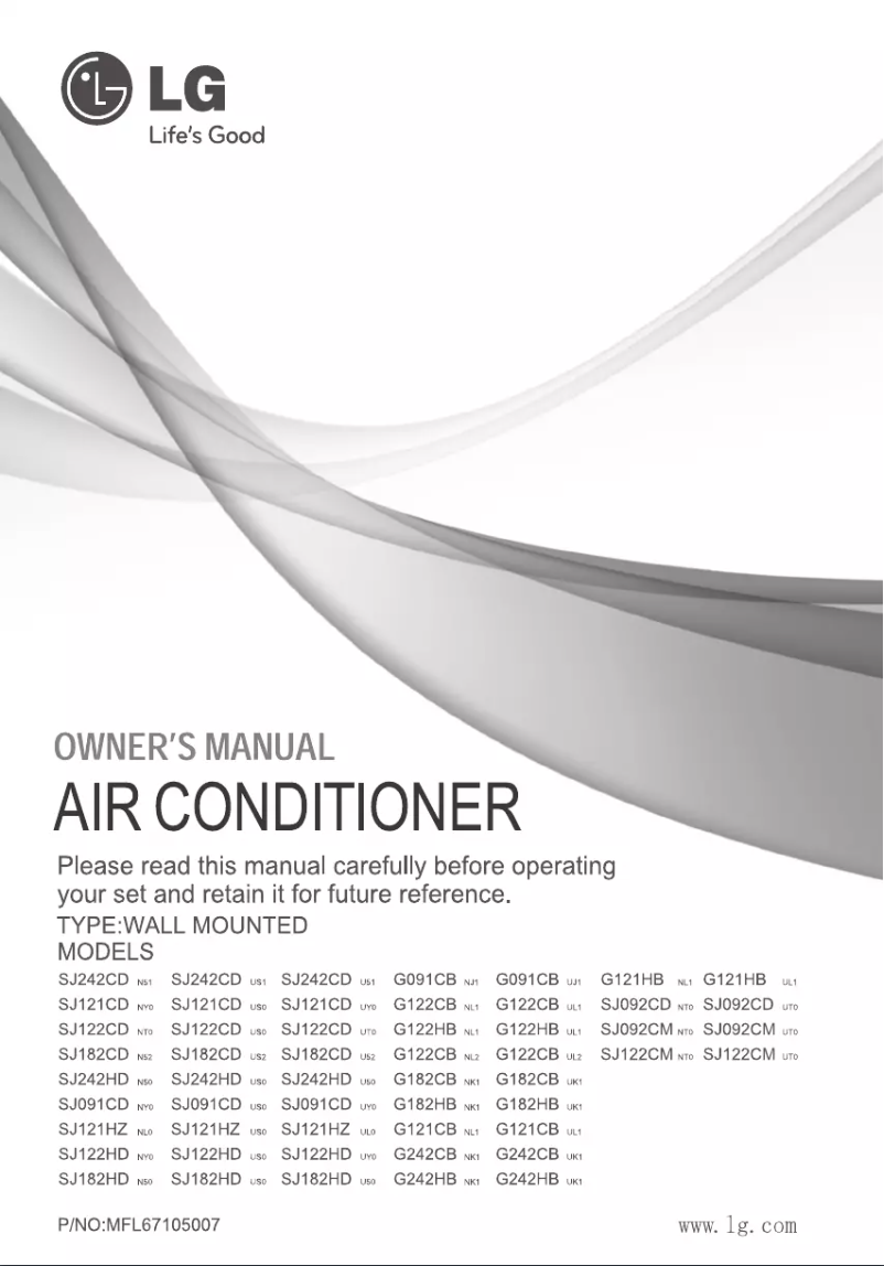 Página 1 del manual Manual de usuario LG SJ122HD