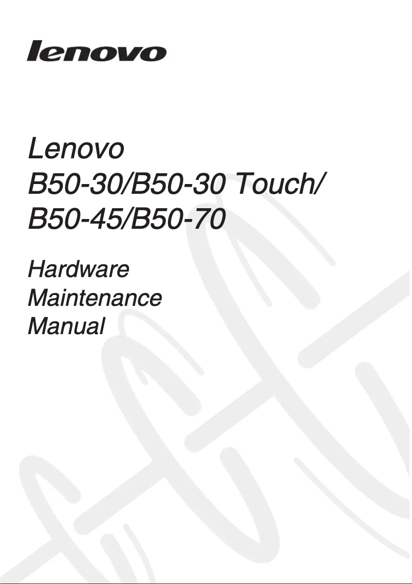 Page n°1 - Manuel utilisateur Lenovo IdeaPad B50-45