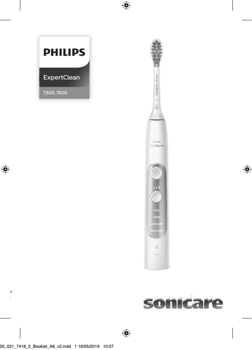 Page n°1 - Manuel utilisateur Philips Sonicare ExpertClean 7700 HX9630
