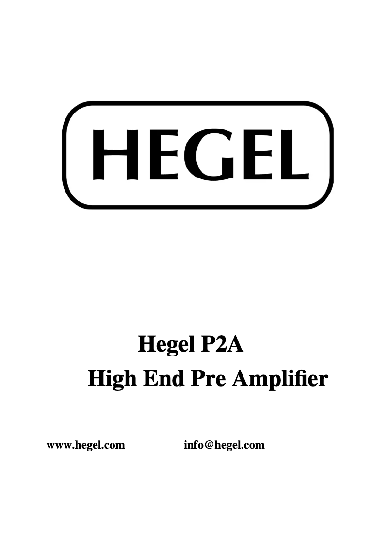 Image de la première page du manuel de l'appareil P2A