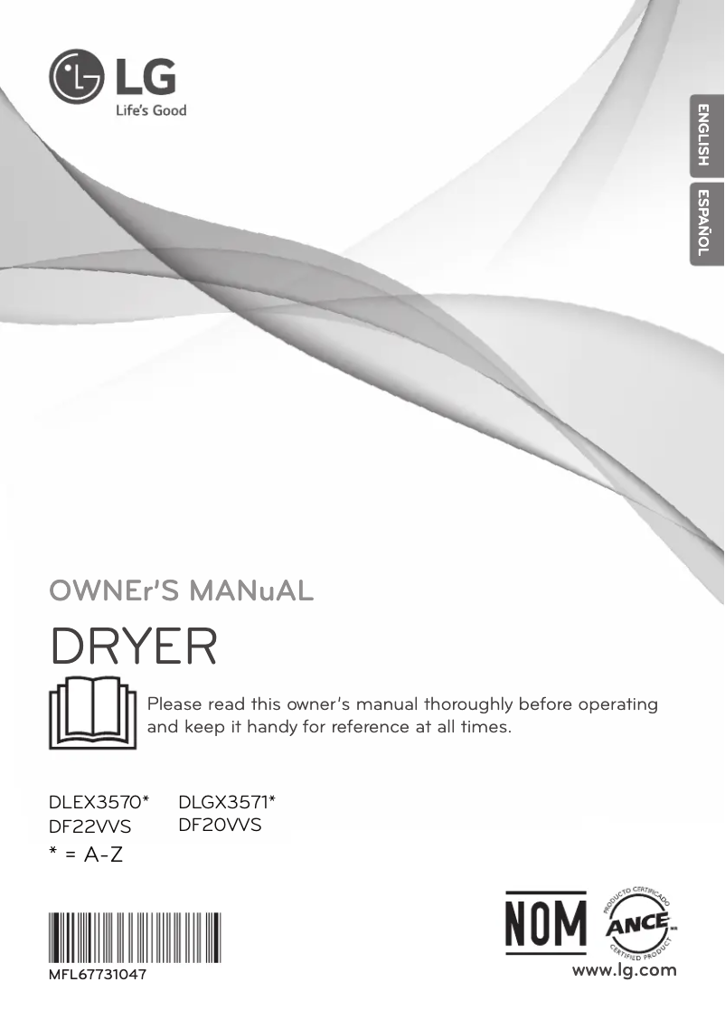 Page n°1 - Manuel utilisateur LG DF22VVS